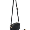 Dual Zipper Cross Shoulder Bag - PU Vegan Leather 