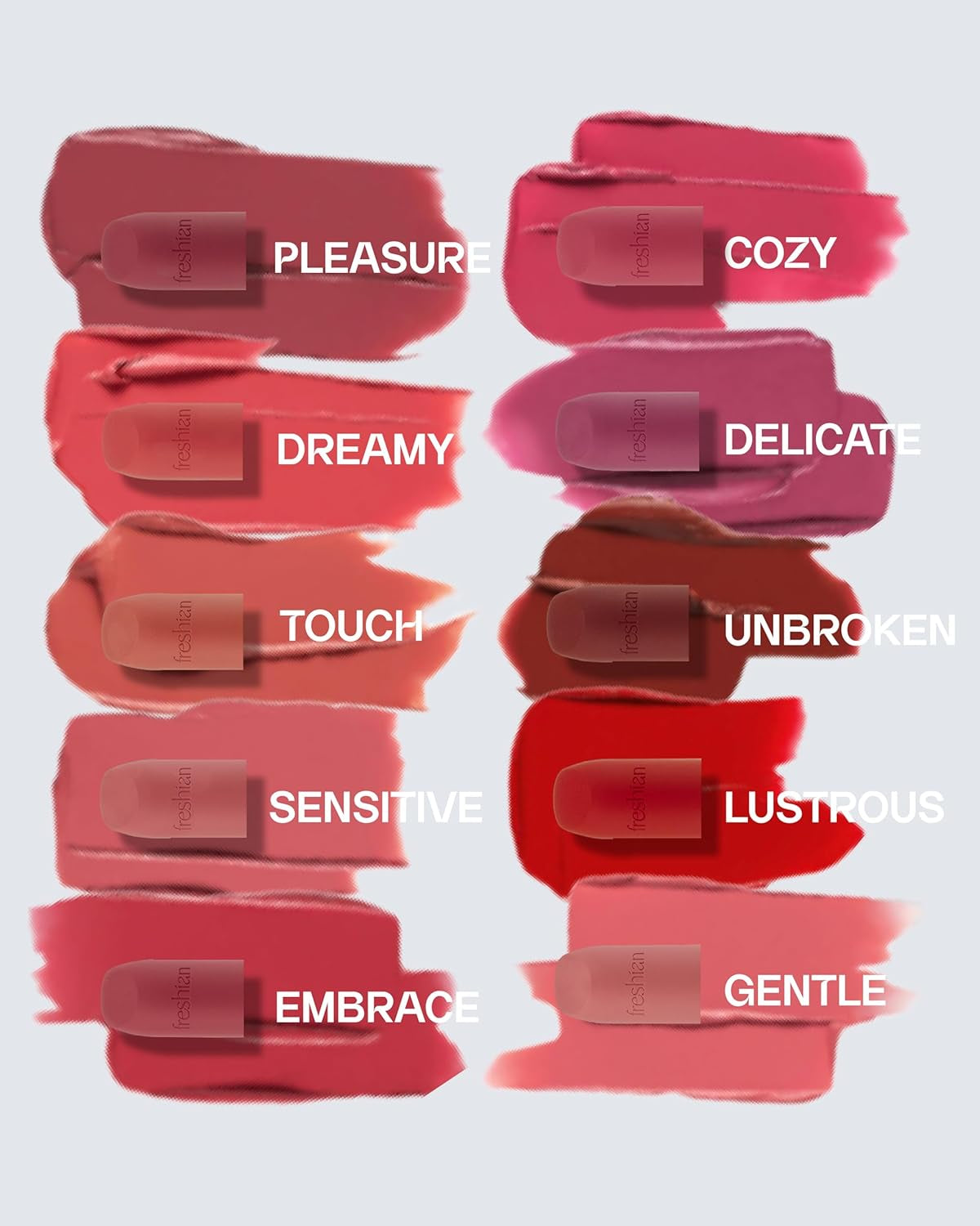Sensual Vegan Lipstick Blur (02 Dreamy, 0.12Oz) - Long-Lasting Formula, Lightweight Matte Lipstick, Korean Makeup. Shea Cocoa Butter, Vegan.