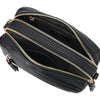 Dual Zipper Cross Shoulder Bag - PU Vegan Leather 