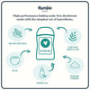 HUMBLE BRANDS Aluminum-Free Deodorant, Vegan and Cruelty- Free, Formulated for Sensitive Skin, Palo Santo and Frankincense, 2.5 Ounce (Pack of 1)