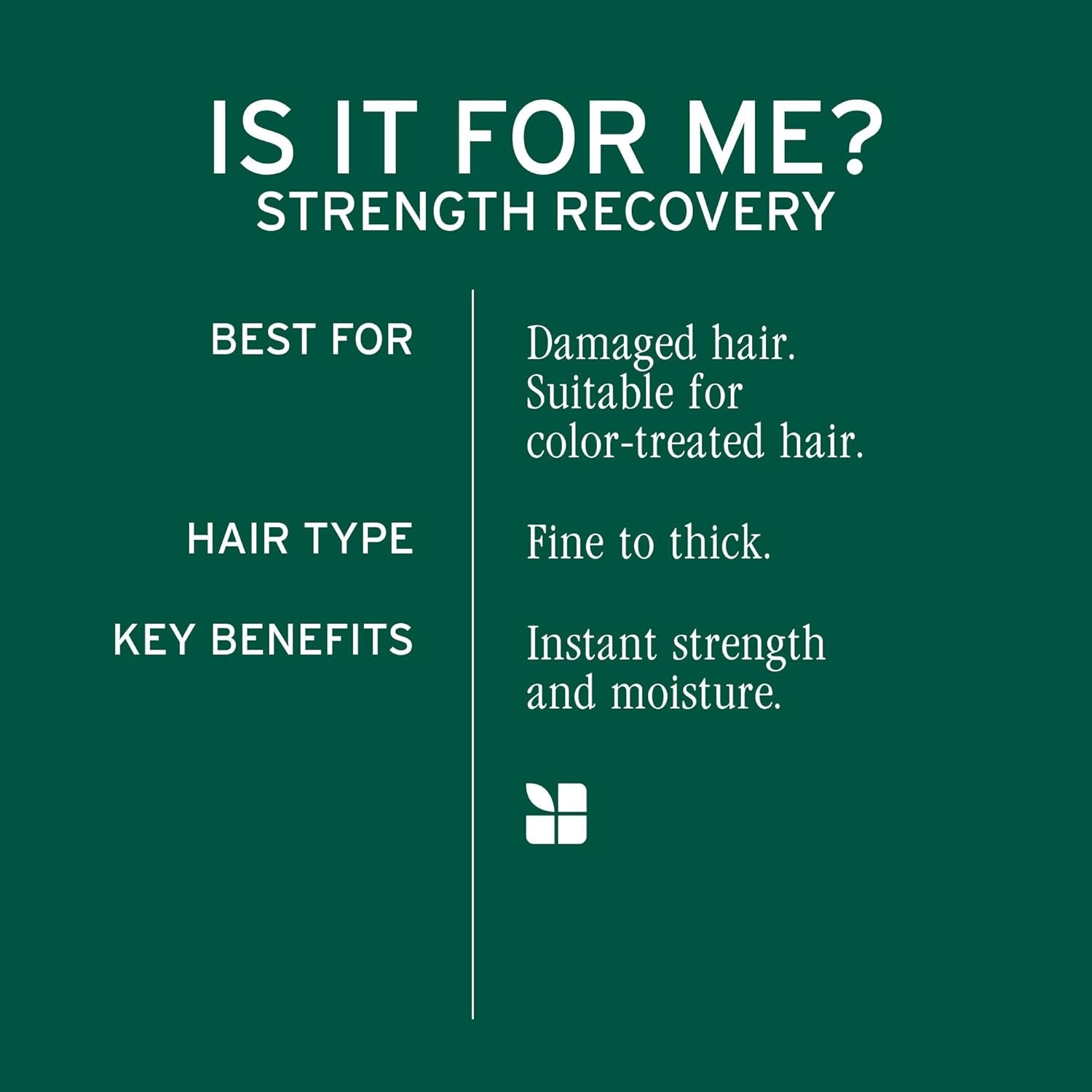 Biolage Strength Recovery Shampoo - Reduces Breakage & Detangles, for Damaged Hair, with Olive Squalane & Vegan Proteins, Paraben & Mineral Oil-Free, Packaging May Vary
